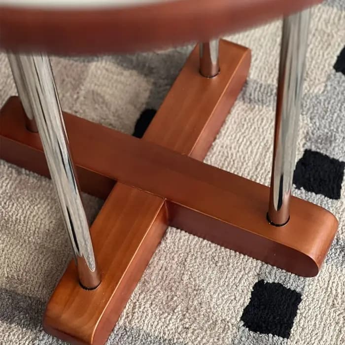 Table basse d'angle vintage style Mid-Century