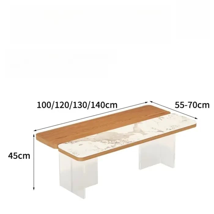 Table d'appoint moderne en acrylique pour salon