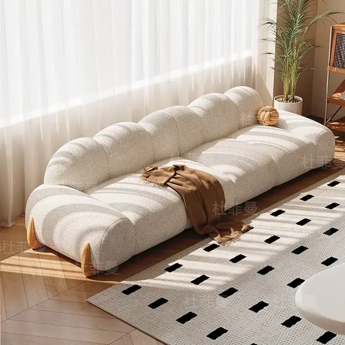 Canapé Teddy moderne minimaliste en bois naturel japonais