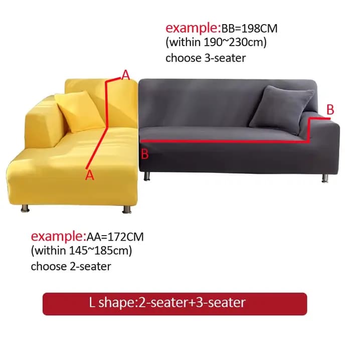 S-EMIGA-Juste de Protection Extensible pour Canapé et Fauteuil 1/2/3/4 Places