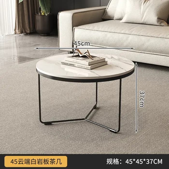 Table basse rustique minimaliste Glamour neutre salon Table basse classique ronde universelle Mesa D