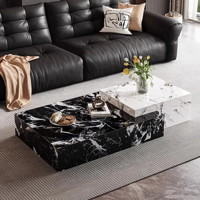 Design nordique Table basse ornements plancher Magazine Unique