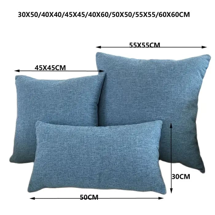 Housse de coussin de canapé solide 30X50/40X4045X45/40X60/50X50/55X55/60X60