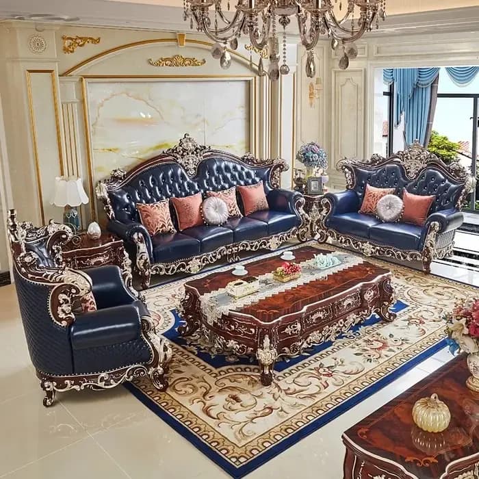 Canapés d'angle classiques européens confortables et élégants, avec accoudoirs, double coussin romantique, Sedie Da Soggiorno, décoration de la maison