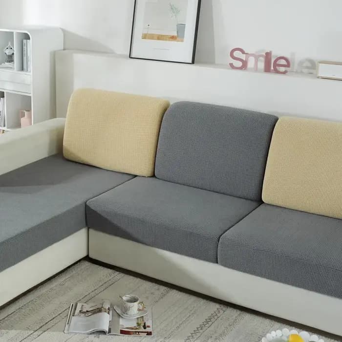 Housse de coussin de siège de canapé en Jacquard