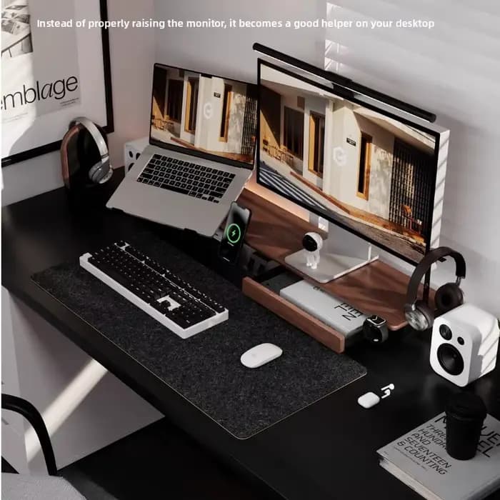 Z3 Pro support de moniteur modulaire en bois massif support d'ascenseur de bureau support d'écran d'