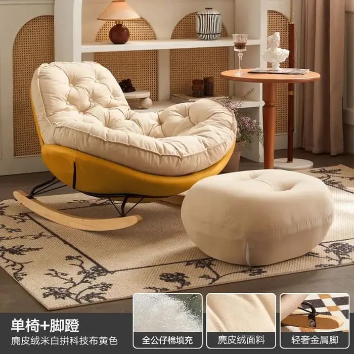 Coussin chaise inclinable balcon nordique