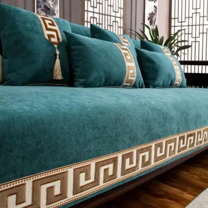 Housse de canapé chinoise en chenille