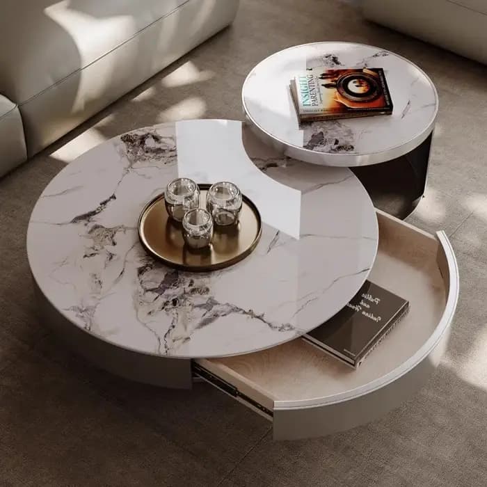 Table basse de luxe à couverture rigide