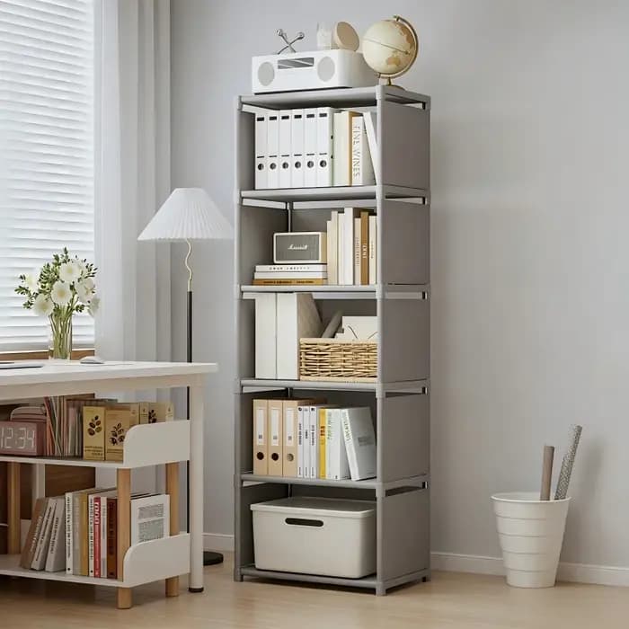 Étagère à livres multi-niveaux, montage facile, rangement pour salon, chambre, bureau - Étagère de présentation pour livres, jouets, articles divers