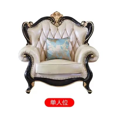 Sectionnel luxe salon canapé en cuir véritable moderne relaxant salon canapé sol bouffée Divani Da S