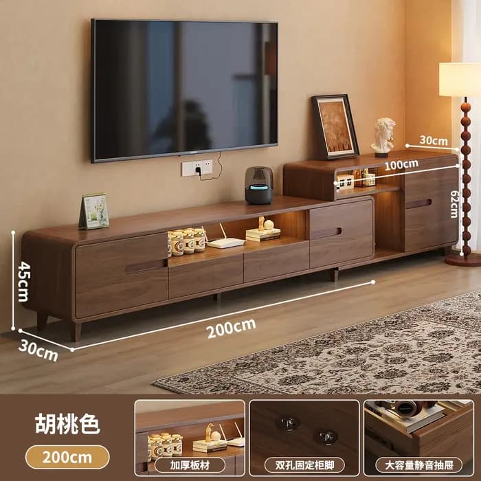 Ensemble De meuble Tv rétro en bois