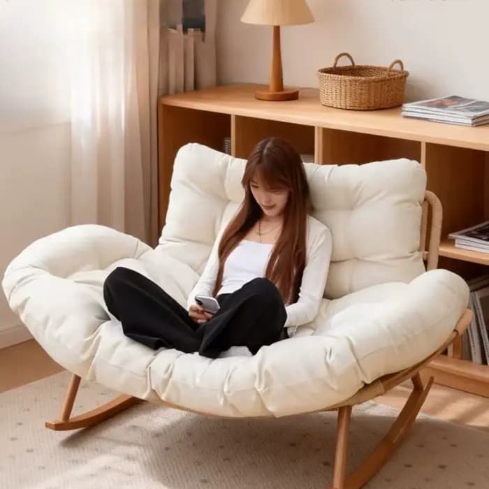 Fauteuils de salon en rotin pour la méditation