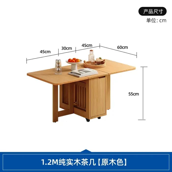 Table basse pliante rustique minimaliste classique salon