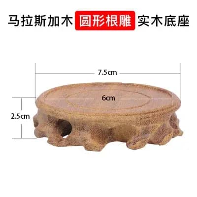 Support de table sculpté rétro en bois massif