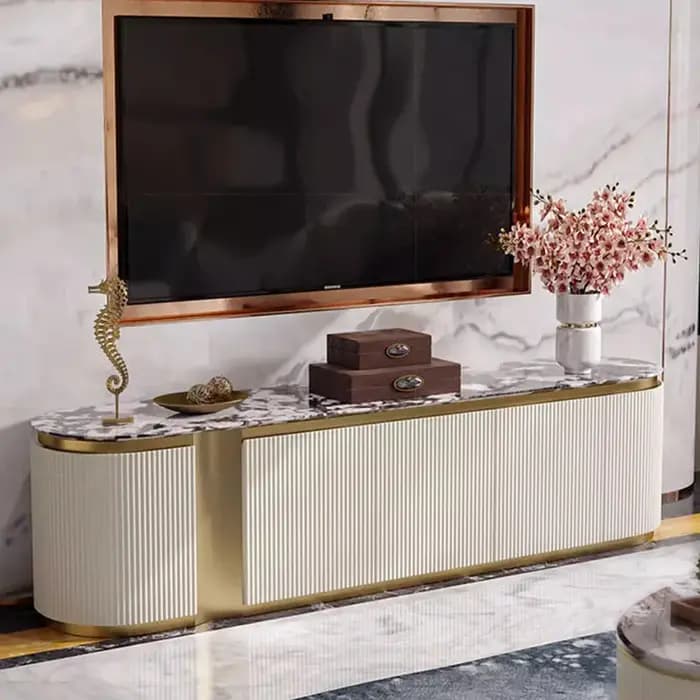 Meuble de télévision moderne européen délicatesse nordique luxe qualité Console