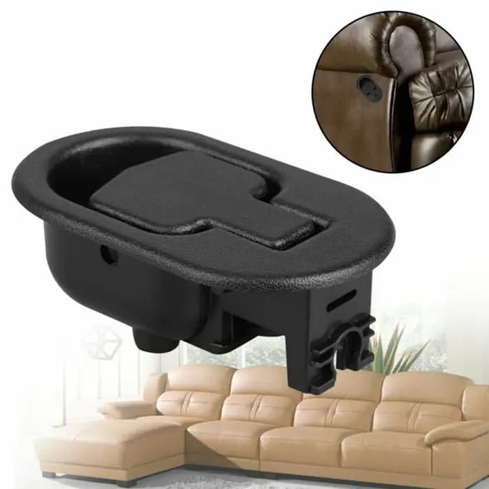 1pc canapé canapé libération fauteuil inclinable noir ovale tirer poignée levier ABS pièces de recha