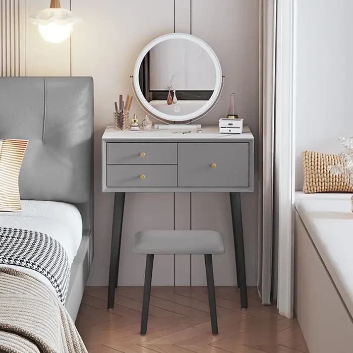 Rangement moderne vanité Table esthétique élégant luxe Glam commodes Simple De Signmakeup articles De toilette meubles De salon