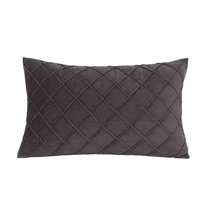 Juste de coussin en velours doux gris, taie d'oreiller pour canapé, salon, chambre à coucher, décora