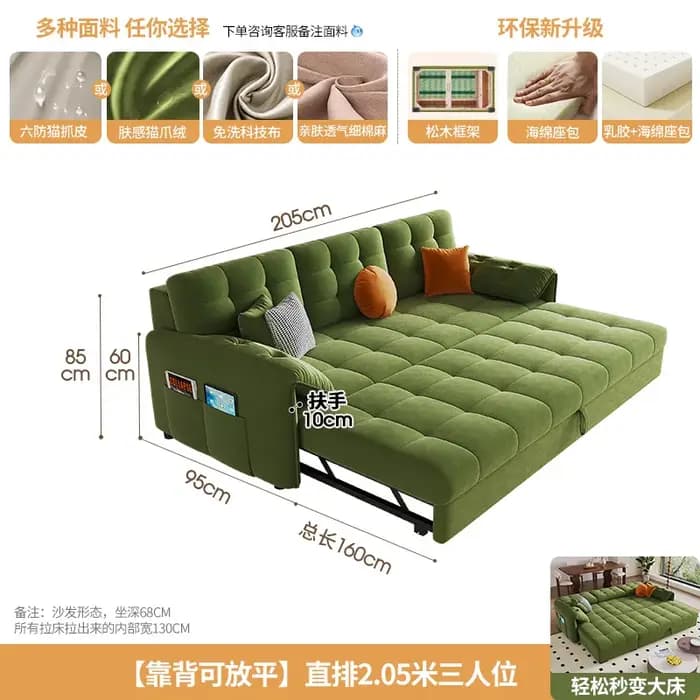 Canapés de détente pliants chambre à coucher multifonctionnel modulaire canapé individuel Convertible extractible Divani Da Soggiorno décoration de la maison