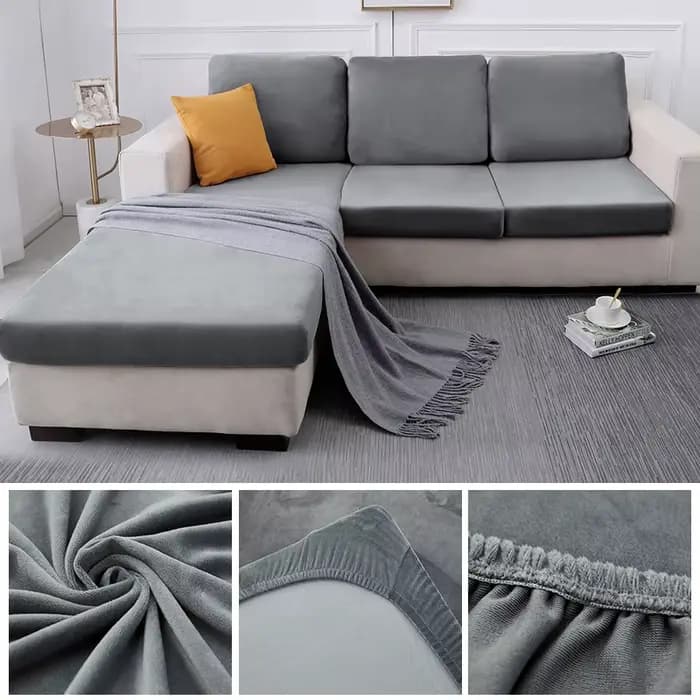 Housse de siège de canapé en tissu velours