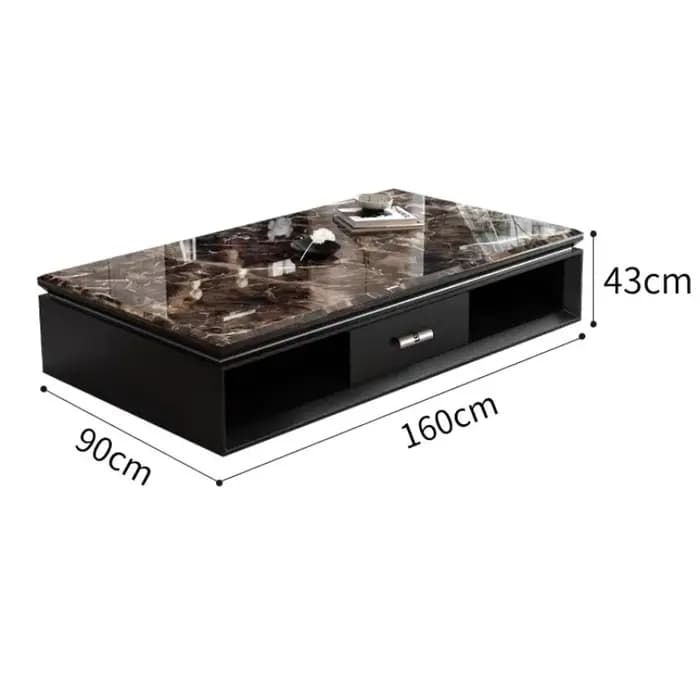 Table basse De luxe au sol minimaliste Glam clair
