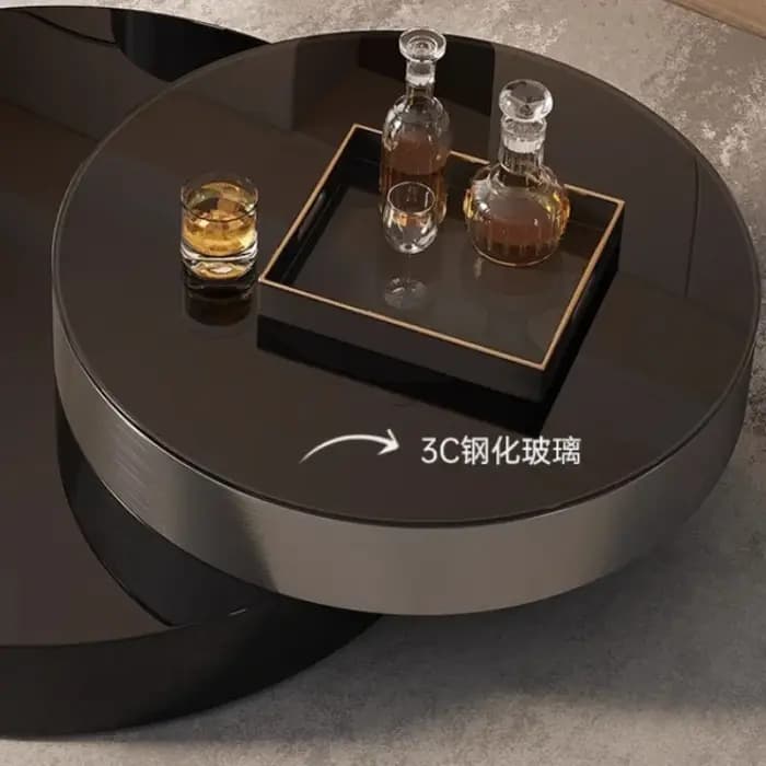 Table basse de salon italienne de designer