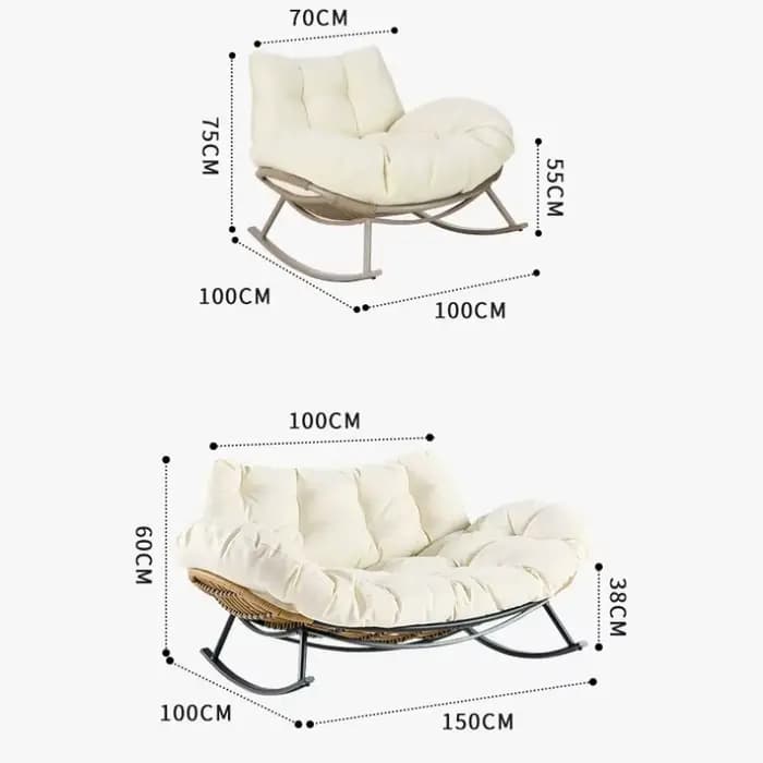 Chaise ergonomique moderne avec repose-pieds