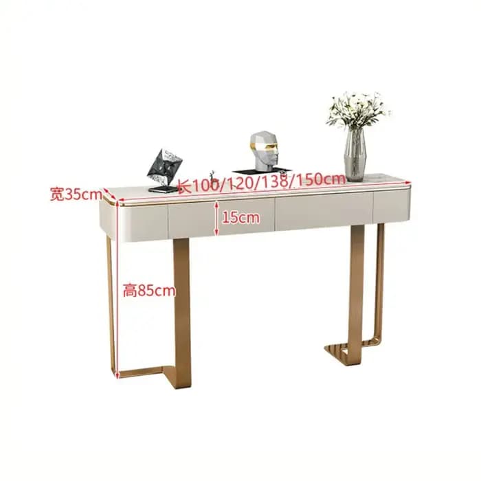 Table console tendance et populaire, table d'entrée de luxe minimaliste, nouveau style de designer, Tavolo Ingresso, mobilier moderne pour la maison