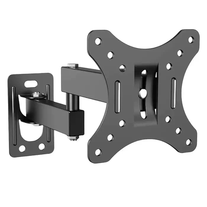 Support mural inclinable et pivotant pour téléviseur et moniteur avec bras articulé pour téléviseurs plats et incurvés de 10 à 32 pouces
