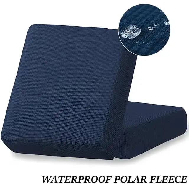 Housse de coussin de siège de canapé imperméable, housse de canapé en polaire Jacquard, élastique et
