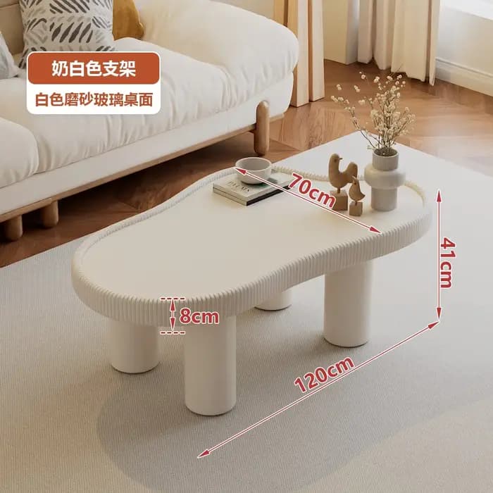 Table basse moderne en verre