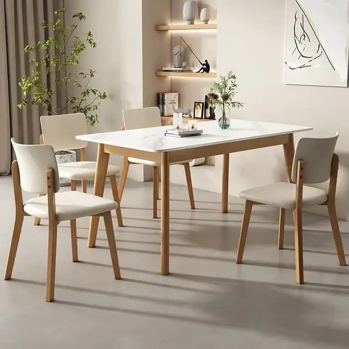 Chaises de salle à manger contemporaines en similicuir