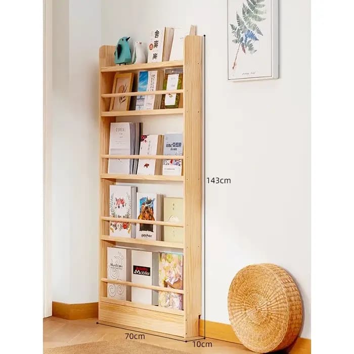 Bibliothèque Simple en bois massif