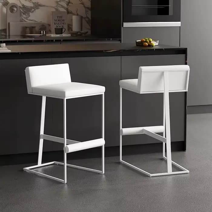 Tabourets De Bar modernes à hauteur noire avec trône arrière chambre tabourets De Bar minimalistes e