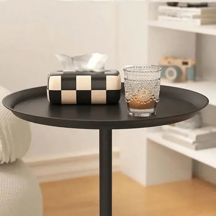 Table basse de Style nordique, Table d'appoint mobile, Table d'appoint de canapé, petite Table ronde