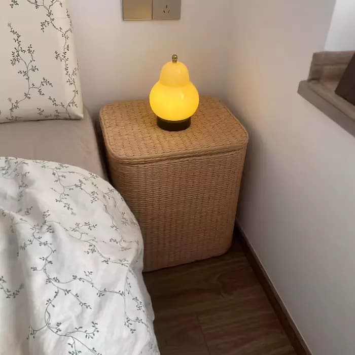 Petite armoire de chevet Simple en rotin