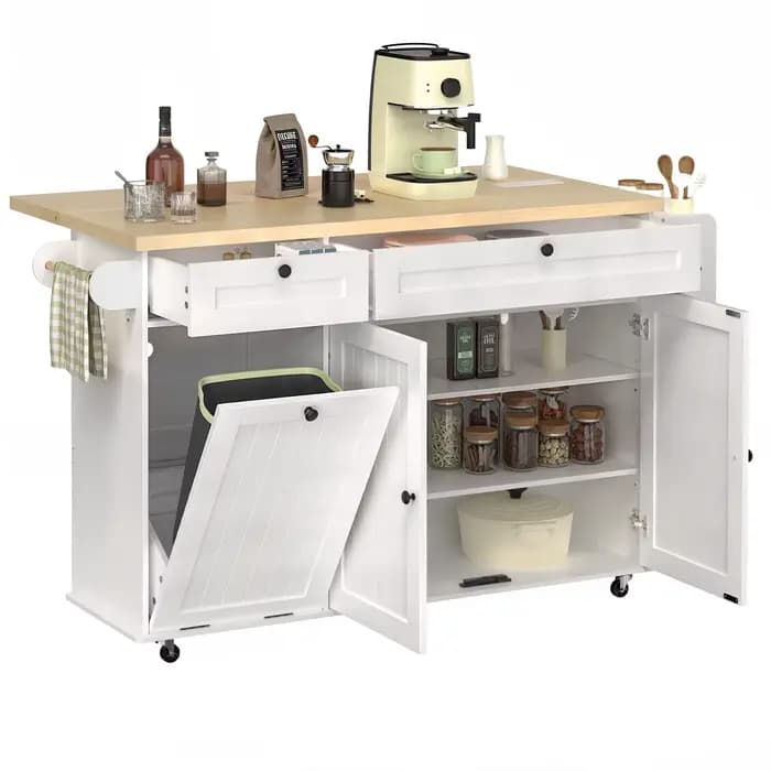 Chariots roulants pour îlots de cuisine mobiles de 60 pouces, Table d'îlot de cuisine, chariots de m