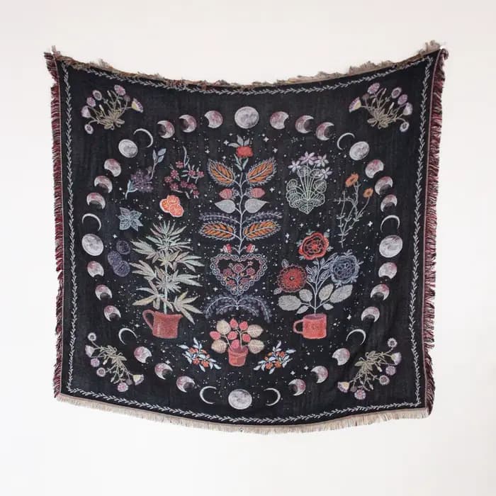 Couverture de canapé et chaise rétro