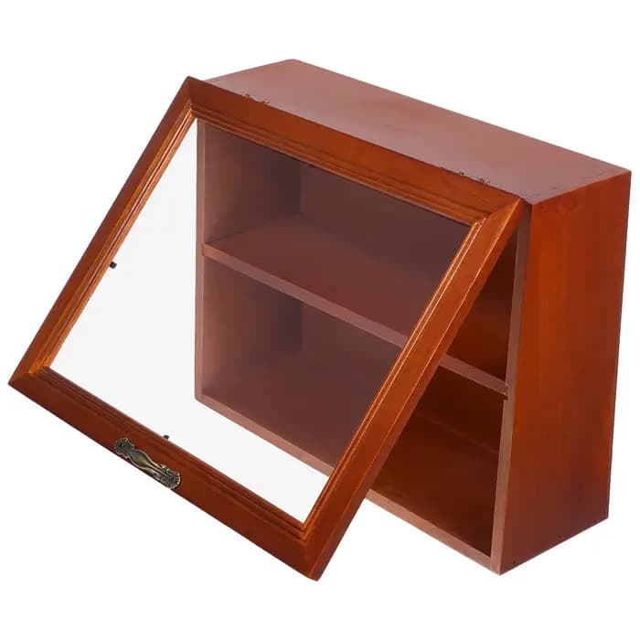 Vitrine en bois avec porte en acrylique