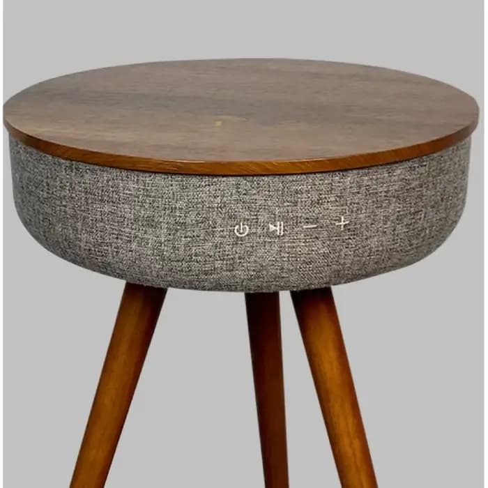 Table basse de chargement sans fil intelligente, Audio stéréo Bluetooth, Table d'appoint de canapé,