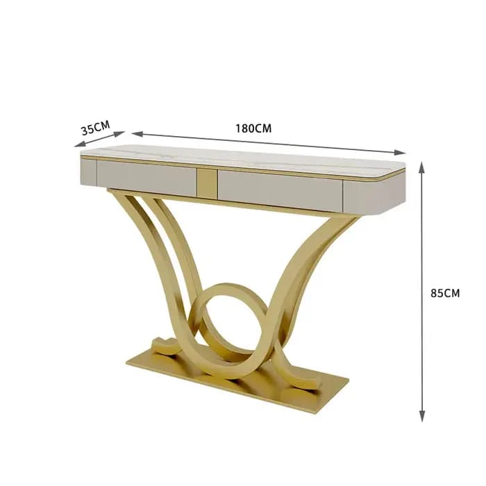 Tables consoles de luxe uniques au design moderne avec tiroirs