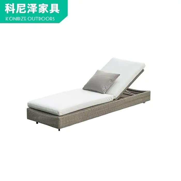 Chaise pliante réglable en rotin