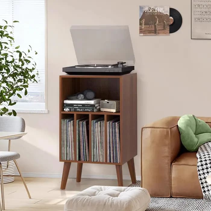 Armoire de rangement pour disques vinyles de Style nordique