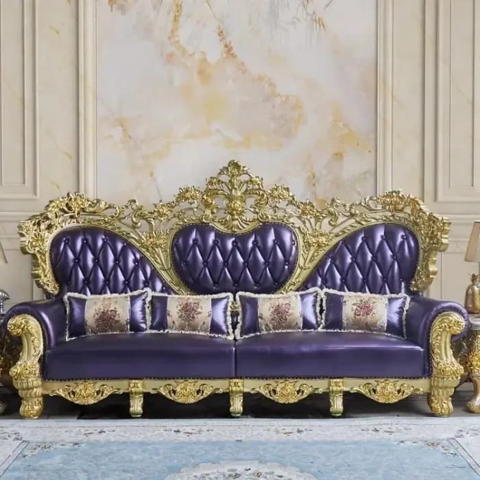Canapés d'angle classiques européens confortables et élégants, avec accoudoirs, double coussin romantique, Sedie Da Soggiorno, décoration de la maison