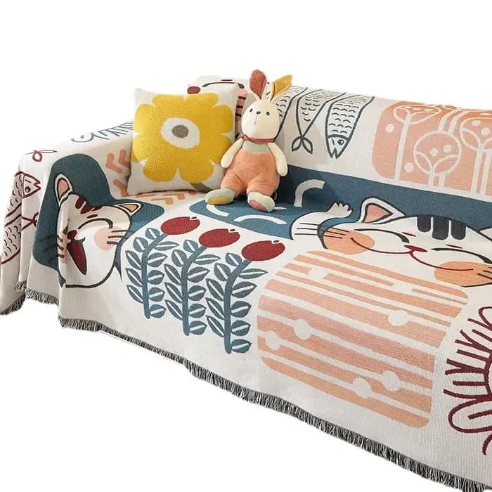 Housse de canapé coussin réversible Double face antidérapante