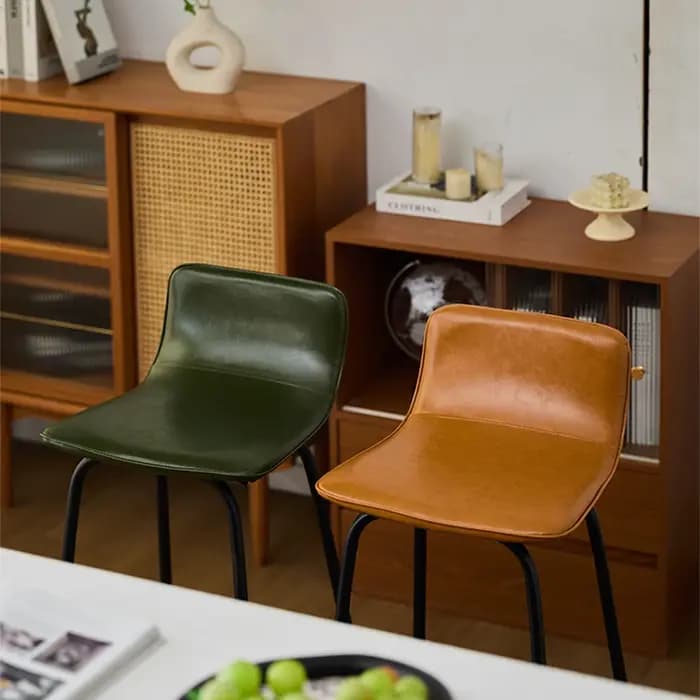 Tabouret de Bar de luxe Commercial noir lourd industriel petit déjeuner comptoir tabourets de Bar ha