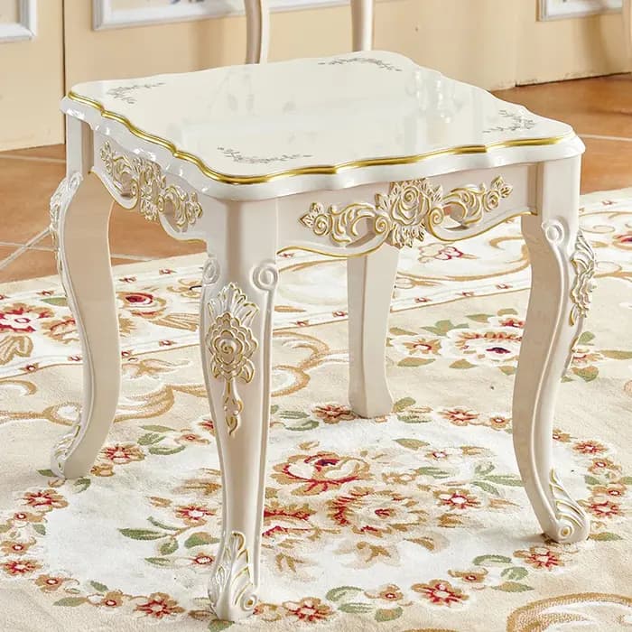 Chaise de salle à manger européenne en bois massif, trône paresseux de princesse, chaise longue de l