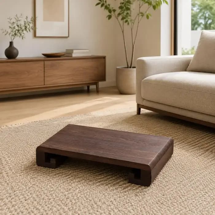 Table basse portable en bois