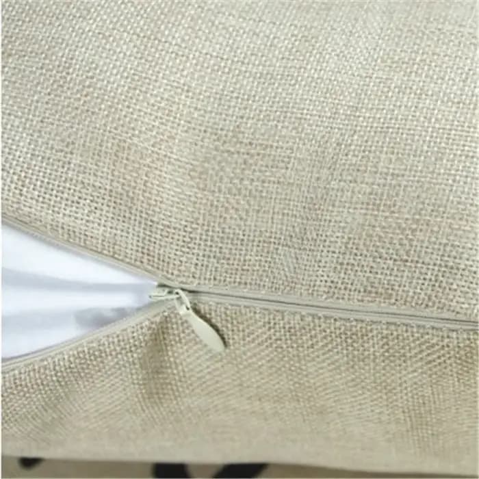 Housse de coussin décorative en coton et lin à motifs géométriques pour canapé